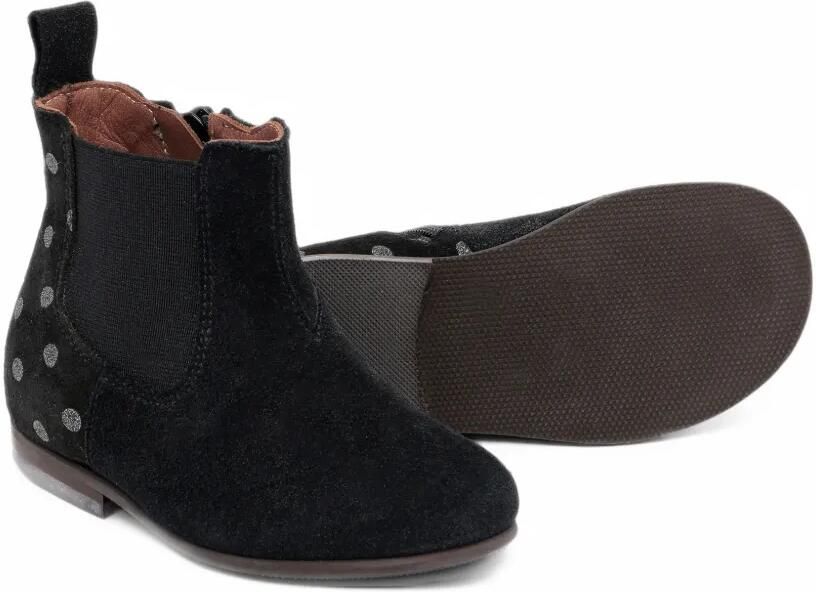 Pèpè polka-dot suede boots Zwart - Foto 3