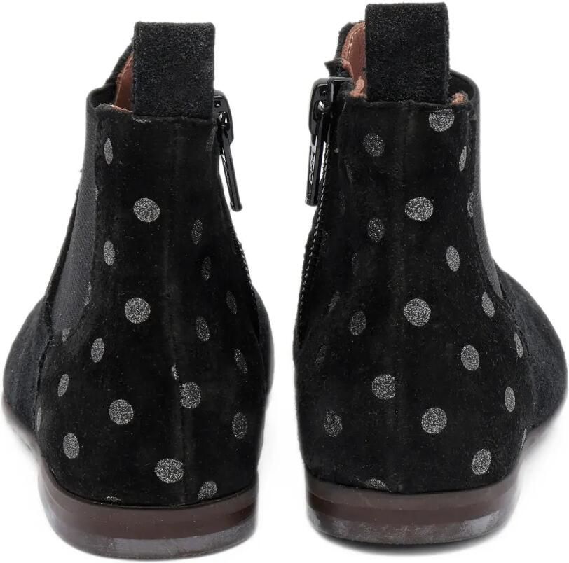 Pèpè polka-dot suede boots Zwart - Foto 2