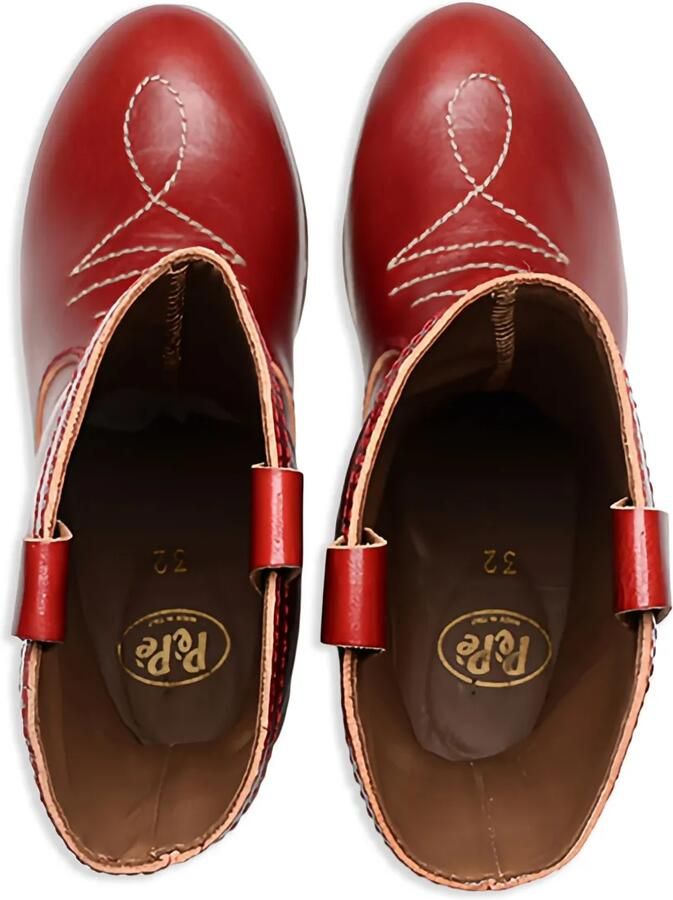Pèpè Rode leren laarzen met Western-stijl Rood - Foto 2