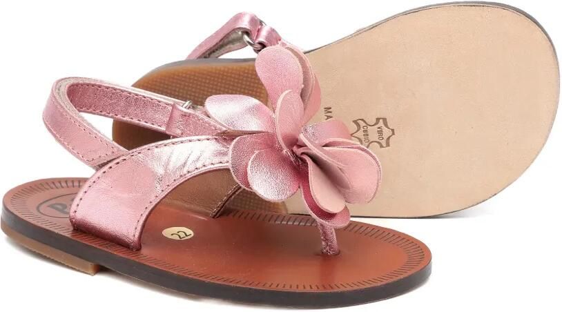 Pèpè Sandalen met bloe applicatie Roze - Foto 3