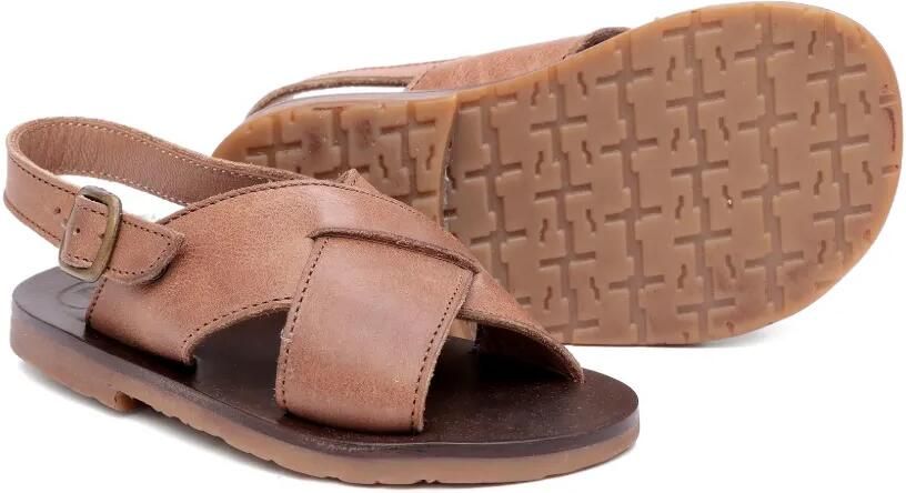 Pèpè Sandalen met gekruiste bandjes Bruin - Foto 3