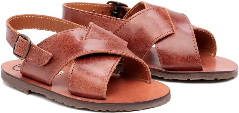 Pèpè Sandalen met gekruiste bandjes Bruin