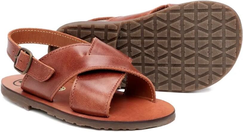 Pèpè Sandalen met gekruiste bandjes Bruin - Foto 3