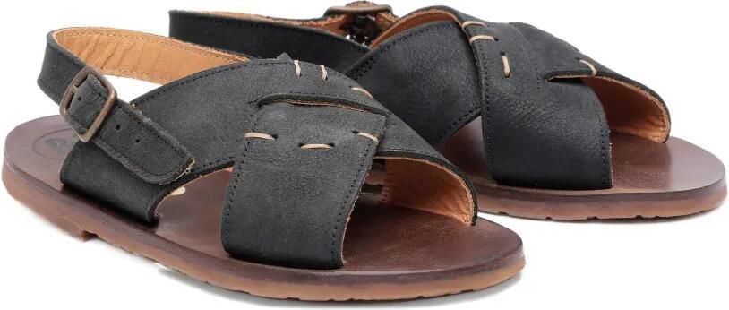 Pèpè Sandalen met gekruiste bandjes Zwart