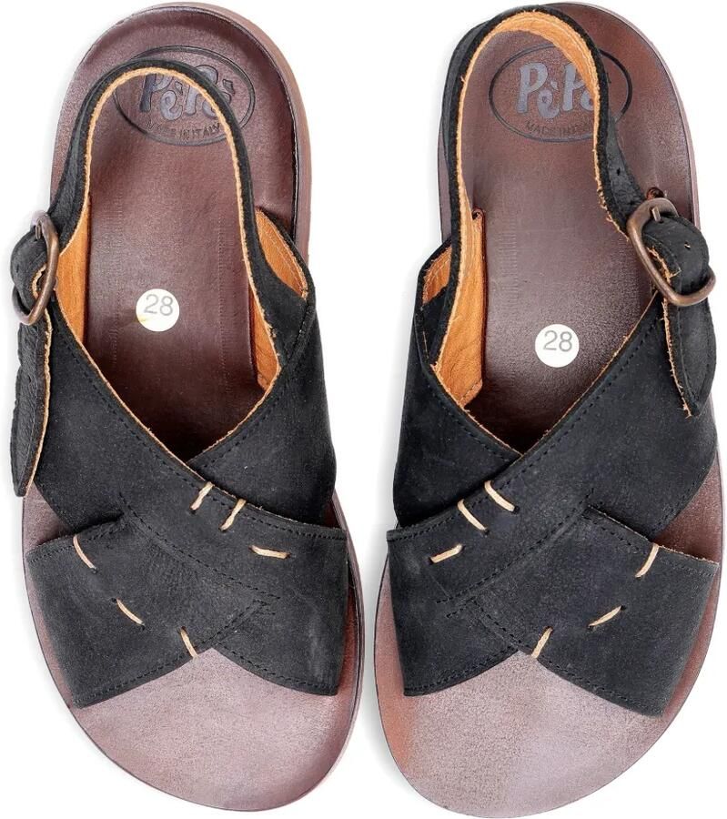 Pèpè Sandalen met gekruiste bandjes Zwart - Foto 2