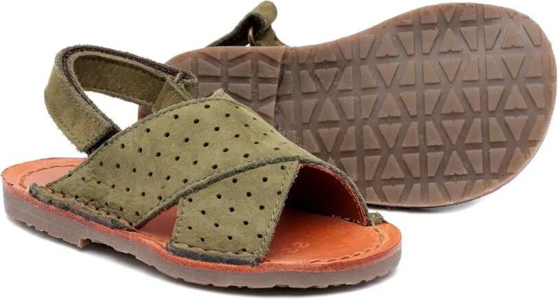 Pèpè Sandalen met geperforeerde details Groen - Foto 3