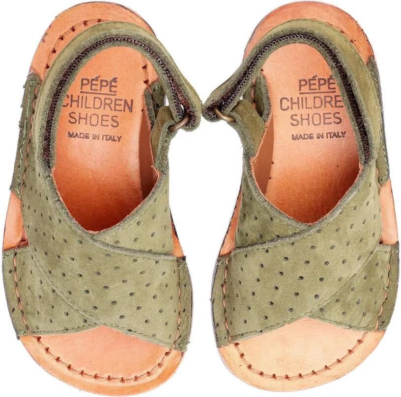 Pèpè Sandalen met geperforeerde details Groen - Foto 2