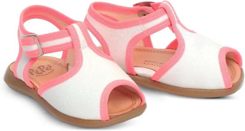 Pèpè Sandalen met gesp Wit