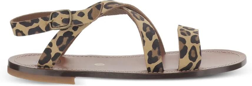 Pèpè Sandalen met luipaardprint Beige - Foto 4