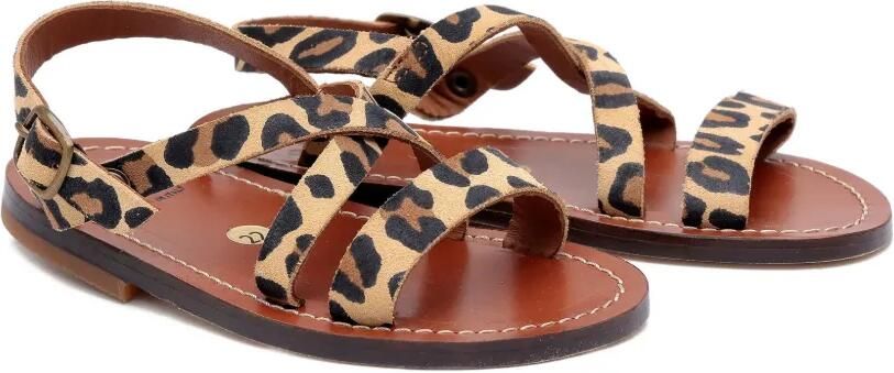 Pèpè Sandalen met luipaardprint Bruin