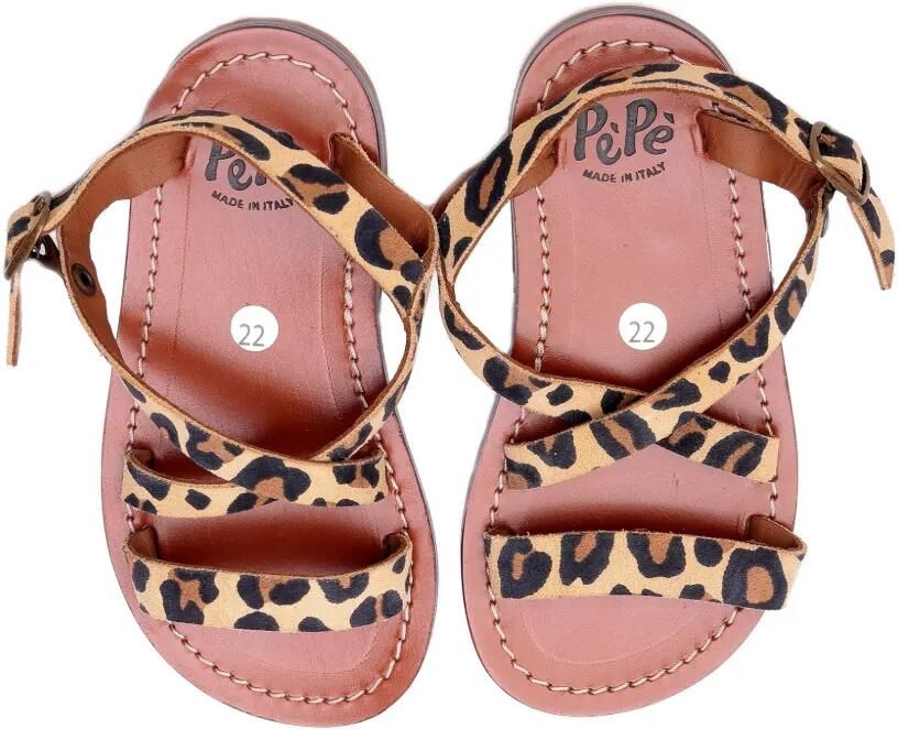 Pèpè Sandalen met luipaardprint Bruin - Foto 2