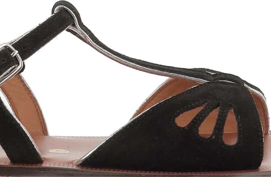 Pèpè Sandalen met open neus Zwart