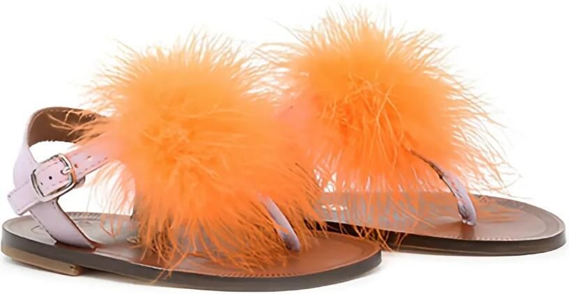Pèpè Sandalen met pompon detail Roze