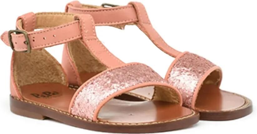 Pèpè Sandalen verfraaid met glitter Roze