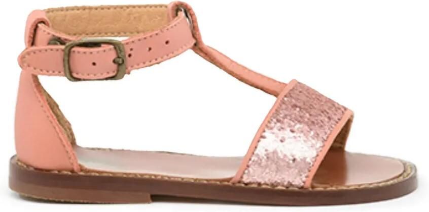 Pèpè Sandalen verfraaid met glitter Roze - Foto 3