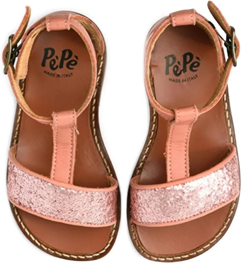 Pèpè Sandalen verfraaid met glitter Roze - Foto 2