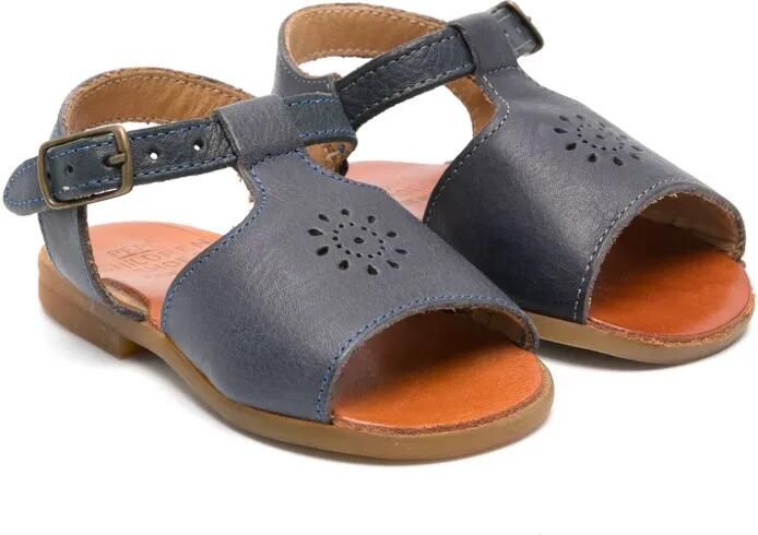 Pèpè Serge leren sandalen Blauw