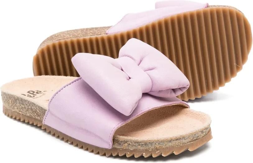 Pèpè Simona slippers met strikdetail Paars - Foto 3
