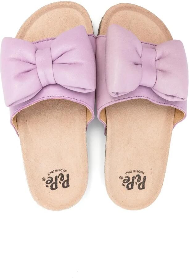 Pèpè Simona slippers met strikdetail Paars - Foto 2