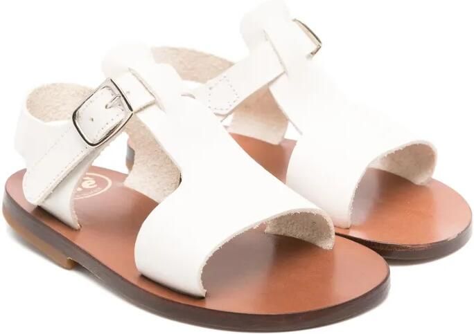 Pèpè Simone leren sandalen Wit