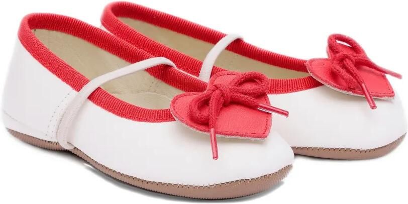 Pèpè Slippers met hartpatroon Wit