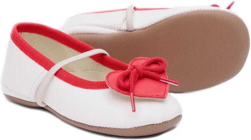 Pèpè Slippers met hartpatroon Wit - Foto 3