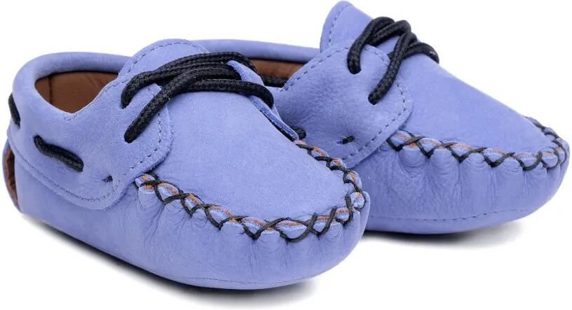 Pèpè Slofjes met contrasterend stiksel Blauw