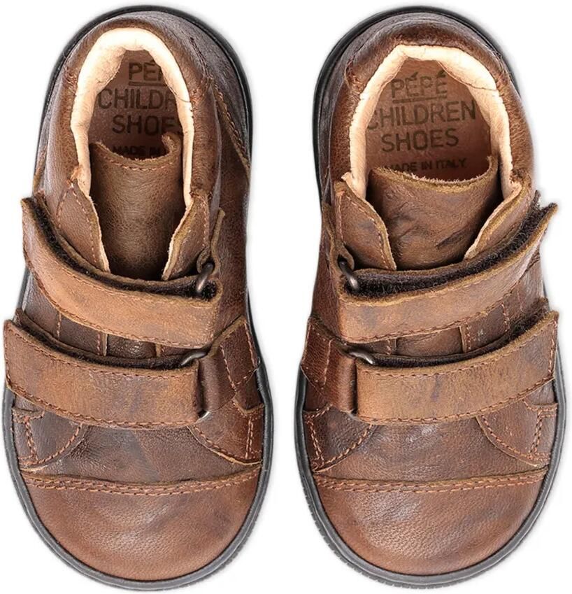 Pèpè Sneakers met bandje Bruin - Foto 2