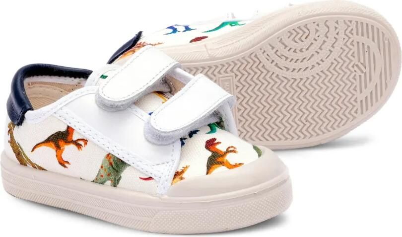 Pèpè Sneakers met dinosaurus bandje Wit - Foto 3