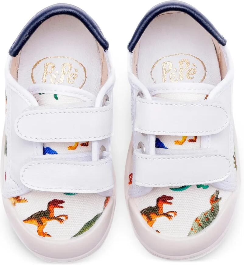 Pèpè Sneakers met dinosaurus bandje Wit - Foto 2