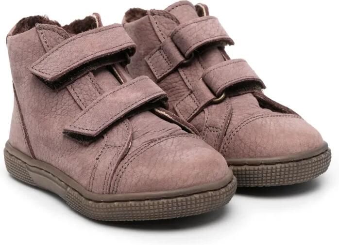 Pèpè Sneakers met klittenband Bruin