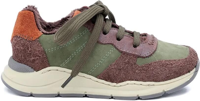 Pèpè Sneakers met vlakken Groen