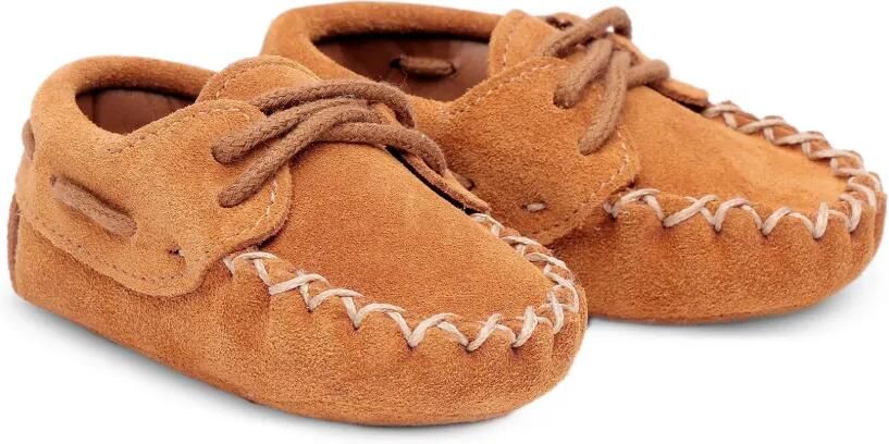 Pèpè Suède babyschoentjes Bruin