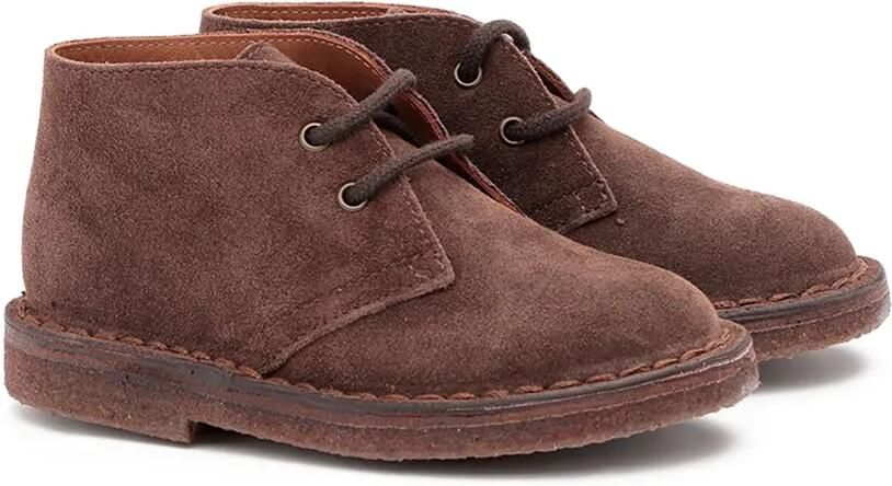 Pèpè Suède brogues met veters Bruin