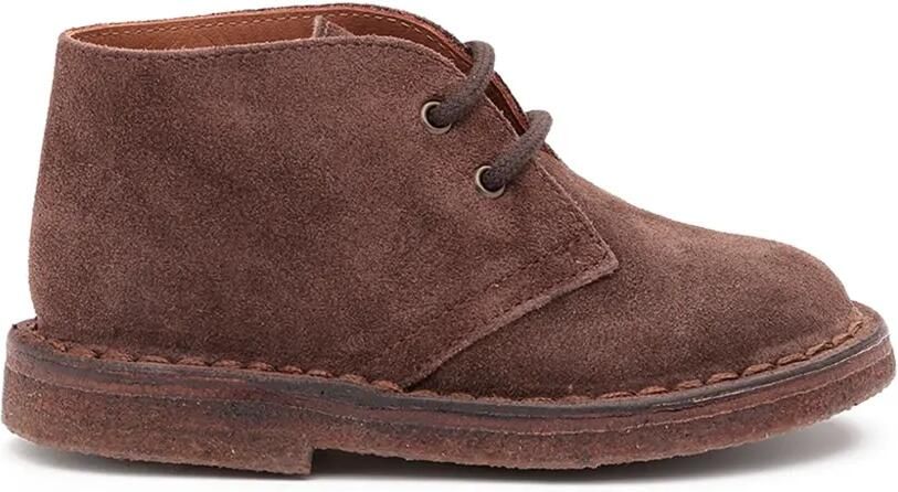 Pèpè Suède brogues met veters Bruin