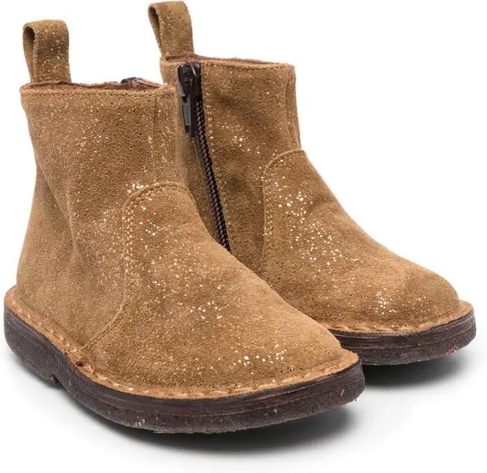 Pèpè Suède enkellaarzen Beige
