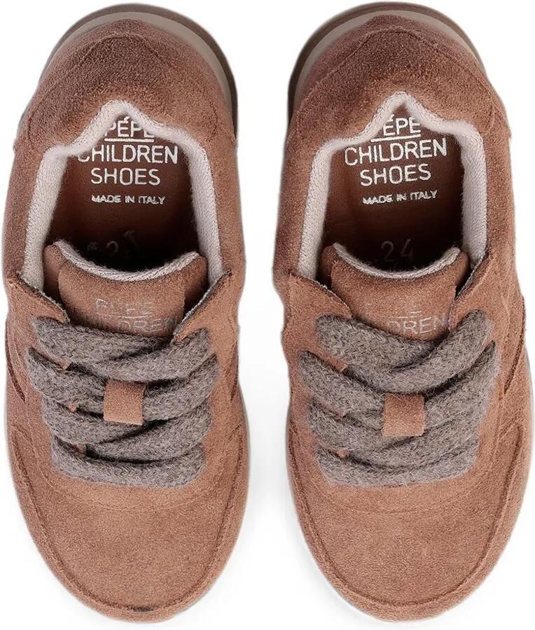 Pèpè Suède sneakers Bruin - Foto 2