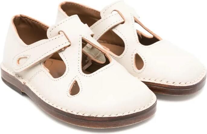 Pèpè Swann leren sandalen Wit