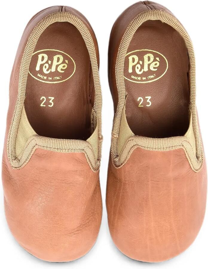 Pèpè Terry elastische leren slippers Beige - Foto 2