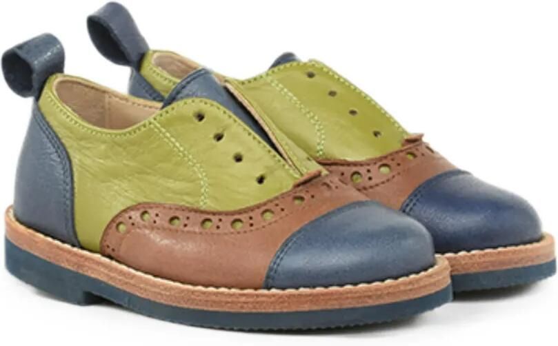Pèpè two-tone brogues Groen - Foto 3