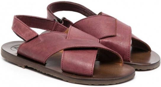 Pèpè Sandalen met gekruiste bandjes Rood