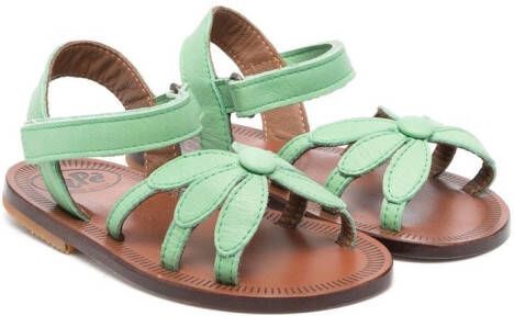 Pèpè Sandalen met open neus Groen