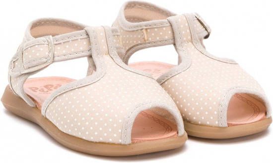 Pèpè Sandalen met stippen Beige