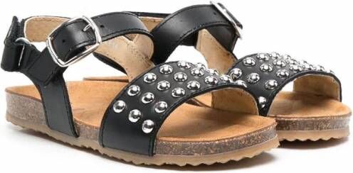 Pèpè Sandalen met studs Zwart