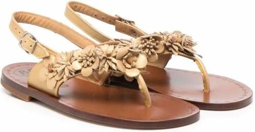 Pèpè Slingback sandalen Goud