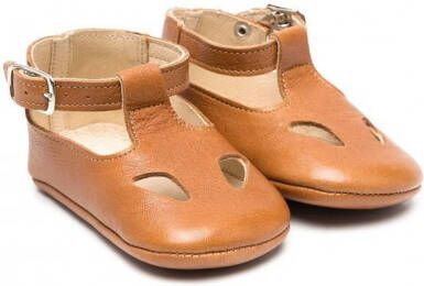 Pèpè Slofjes met uitgesneden detail Bruin