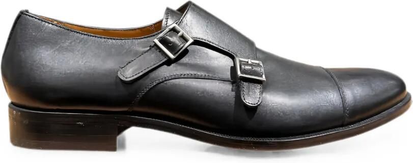 Pertini Leren gespschoenen Zwart