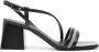 Peserico 65mm nappa sandalen Zwart - Thumbnail 1