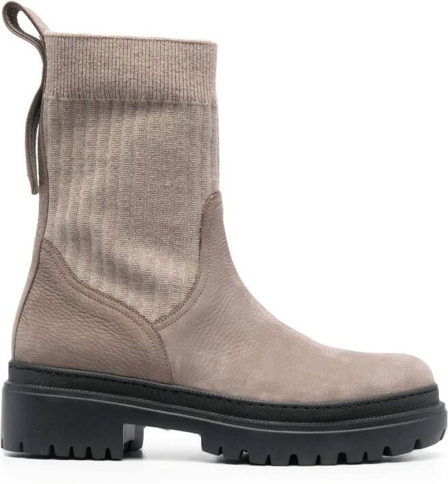 Peserico ankle leather boots Bruin