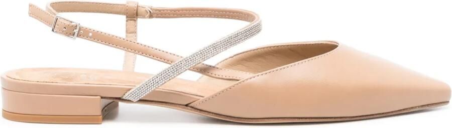 Peserico Ballerina's met puntige neus Bruin